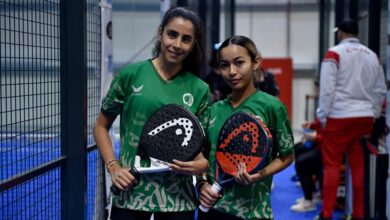 1653505686 44 المنتخب الوطني للسيدات يخسر أمام عمان في منافسات البادل بدورة
