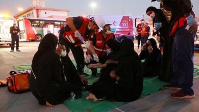 1656758226 427 الهلال الأحمر ينفذ فرضية حدوث تدافع في مسجد نمرة بعرفات