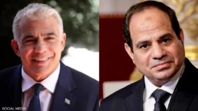 اتصال هاتفي جمع السيسي ولابيد الأحد