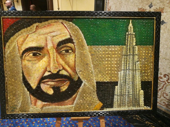 الوحيد الذي يرسم بالعملات .. هشام النجار: فخور بصورتين للملك وولي العهد 4 4 2