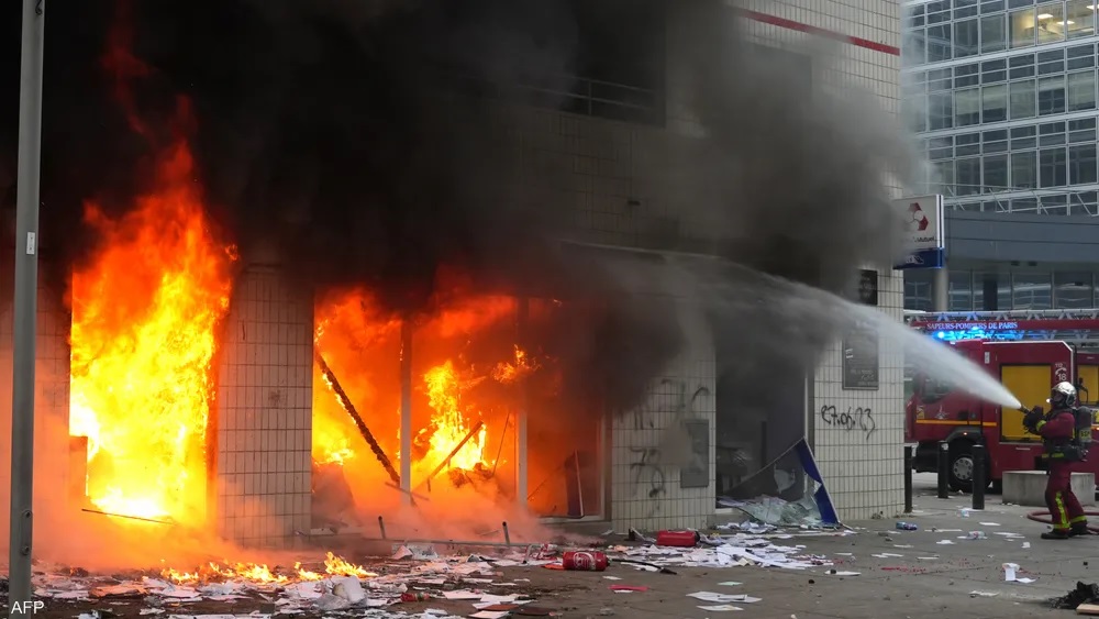 أحداث شغب أعقبت مقتل الفتى نائل