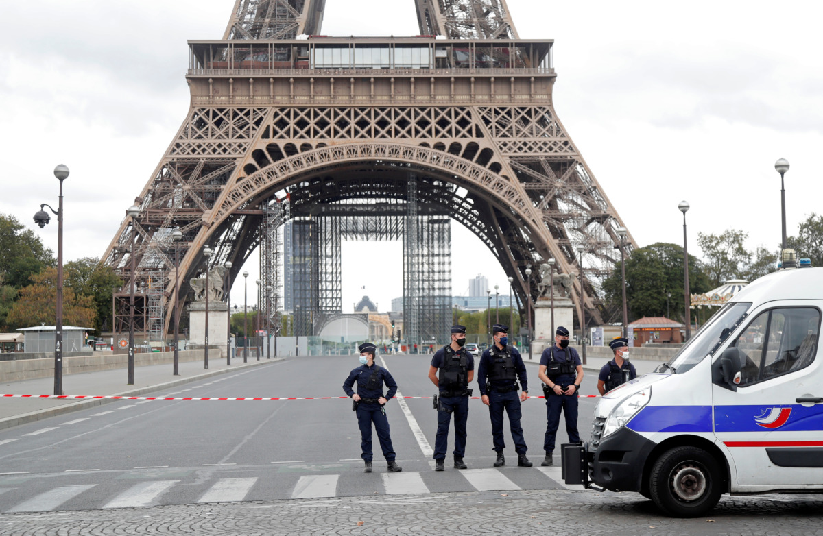 2020 09 23T114416Z 1002366538 RC2B4J9QKE5S RTRMADP 3 FRANCE SECURITY EIFFEL