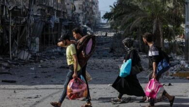 الأمم المتحدة إجلاء 50 ألف فلسطيني إضافي من شمال