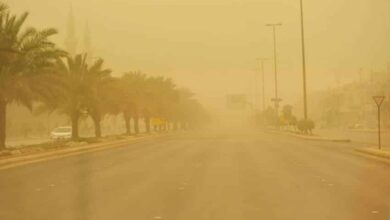 المركز الوطني للأرصاد رياح شديدة على ينبع وبدر