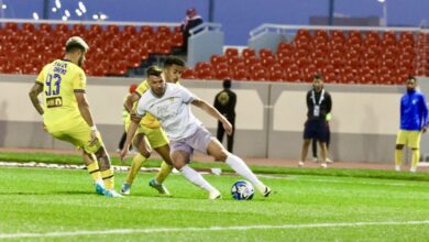 الطائي يتغلب على الحزم بهدف مقابل لاشيء