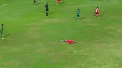 النمر يعلق على سقوط اللاعب المصري أحمد رفعت بشكل مفاجىء