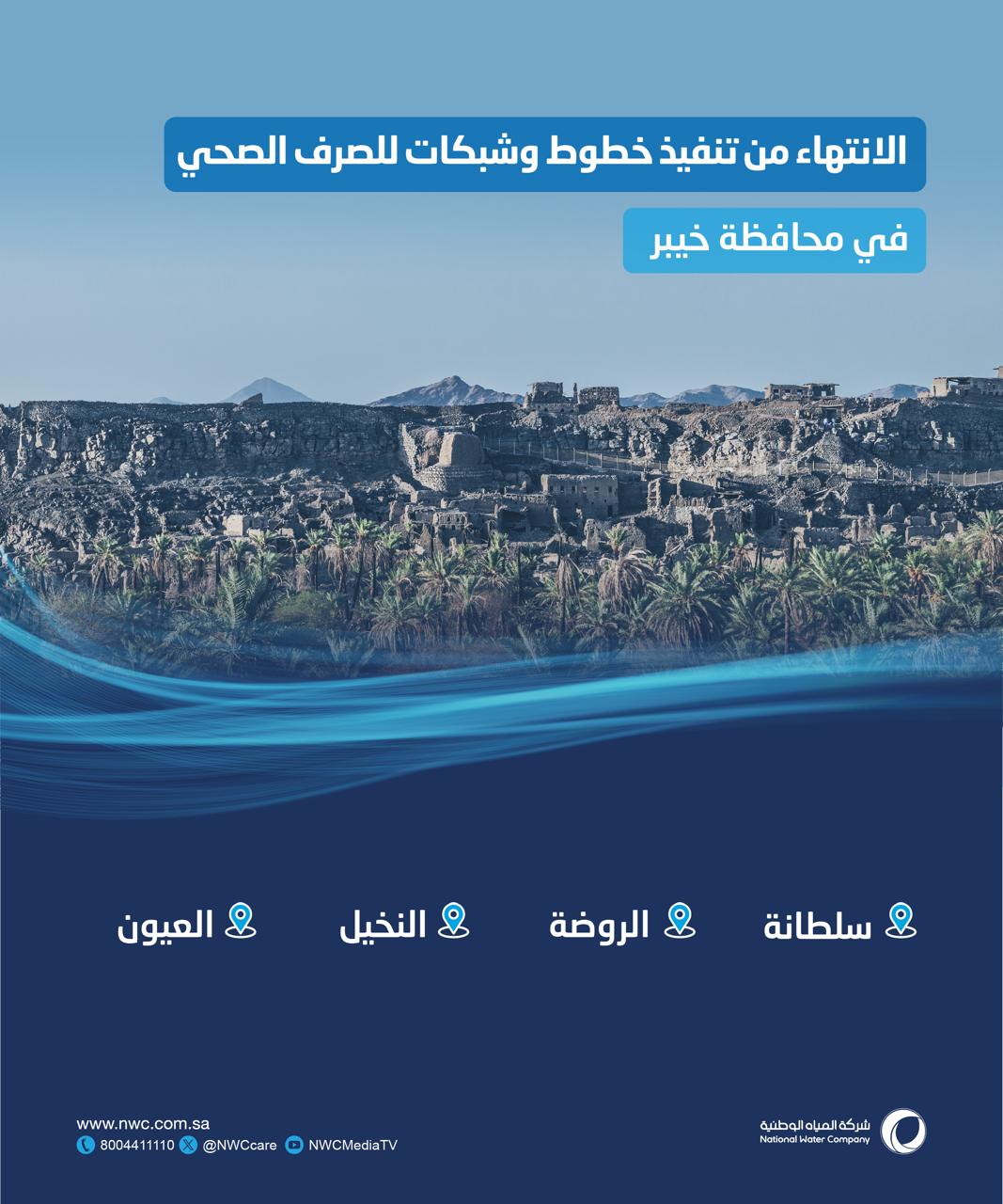 المياه الوطنية تُنفذ مشروعًا بيئيًا في خيبر المدينة بتكلفة 36 مليون ريال 1 a14ae525 7f9f 4b06 9737 c49c1b0e0437