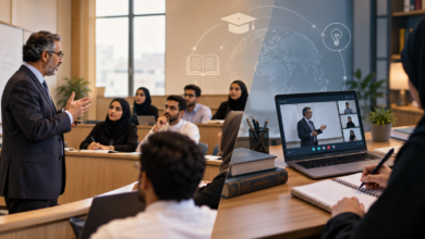 الدارسات العليا عن بعد او في القاعة